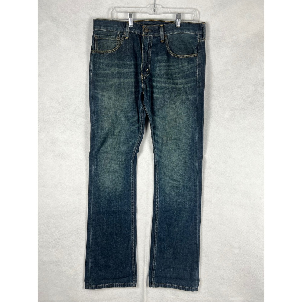 Levis 527 Slim Bootcut Jeans Mens 34x34 Dark Wash Denim 05527-4257